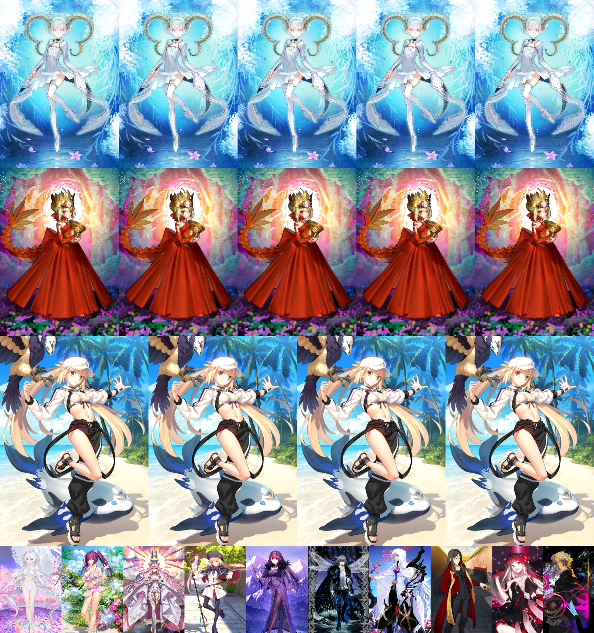 [JP] FGO double NP5 Tiamat NP5 Draco NP4 Castoria berserker + Koyanskaya Skadi Oberon Castoria etc Fate Grand Order endgame account-Mobile Games Starter