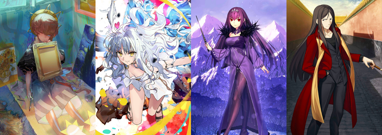 [JP] FGO double NP5 Van Gogh NP5 Caren + Skadi + 3-4x5* Fate Grand Order endgame account-Mobile Games Starter