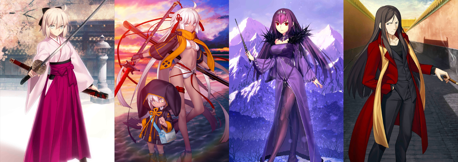 [JP] FGO double Okita Souji + saber alter + Skadi + 1900-2000SQ Fate Grand Order endgame quartz account-Mobile Games Starter