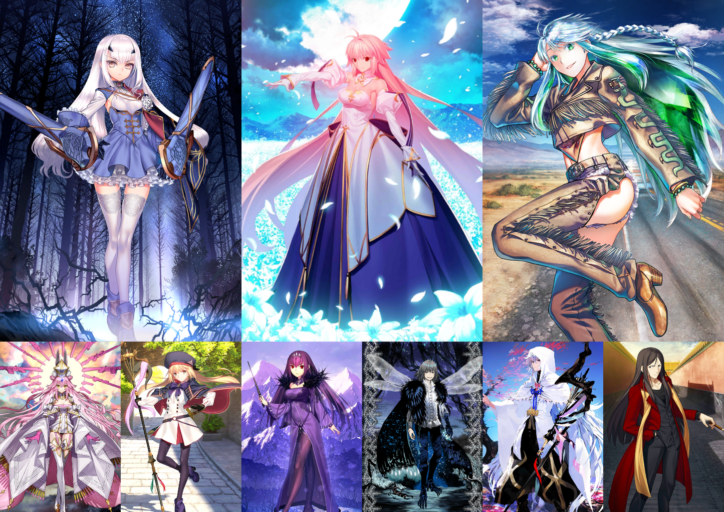 [JP] FGO Fairy Knight Lancelot Melusine Arcueid Kukulkan Koyanskaya Castoria Skadi +1000SQ Fate Grand Order endgame quartz account-Mobile Games Starter