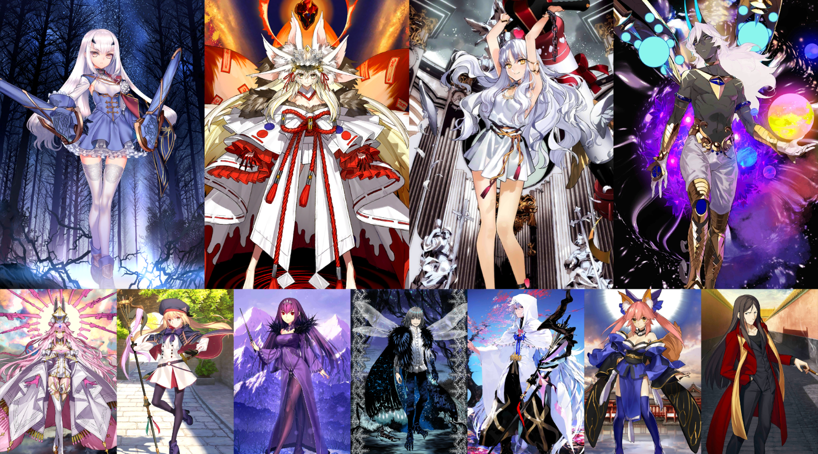 [JP] FGO Fairy Knight Lancelot Melusine Arjuna Caren Castoria Koyanskaya Darkness Skadi Fate Grand Order endgame account-Mobile Games Starter