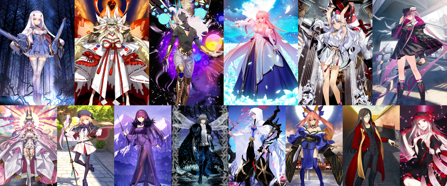 [JP] FGO Fairy Knight Lancelot Melusine Arjuna Caren Medusa Castoria Koyanskaya Skadi Fate Grand Order endgame account-Mobile Games Starter