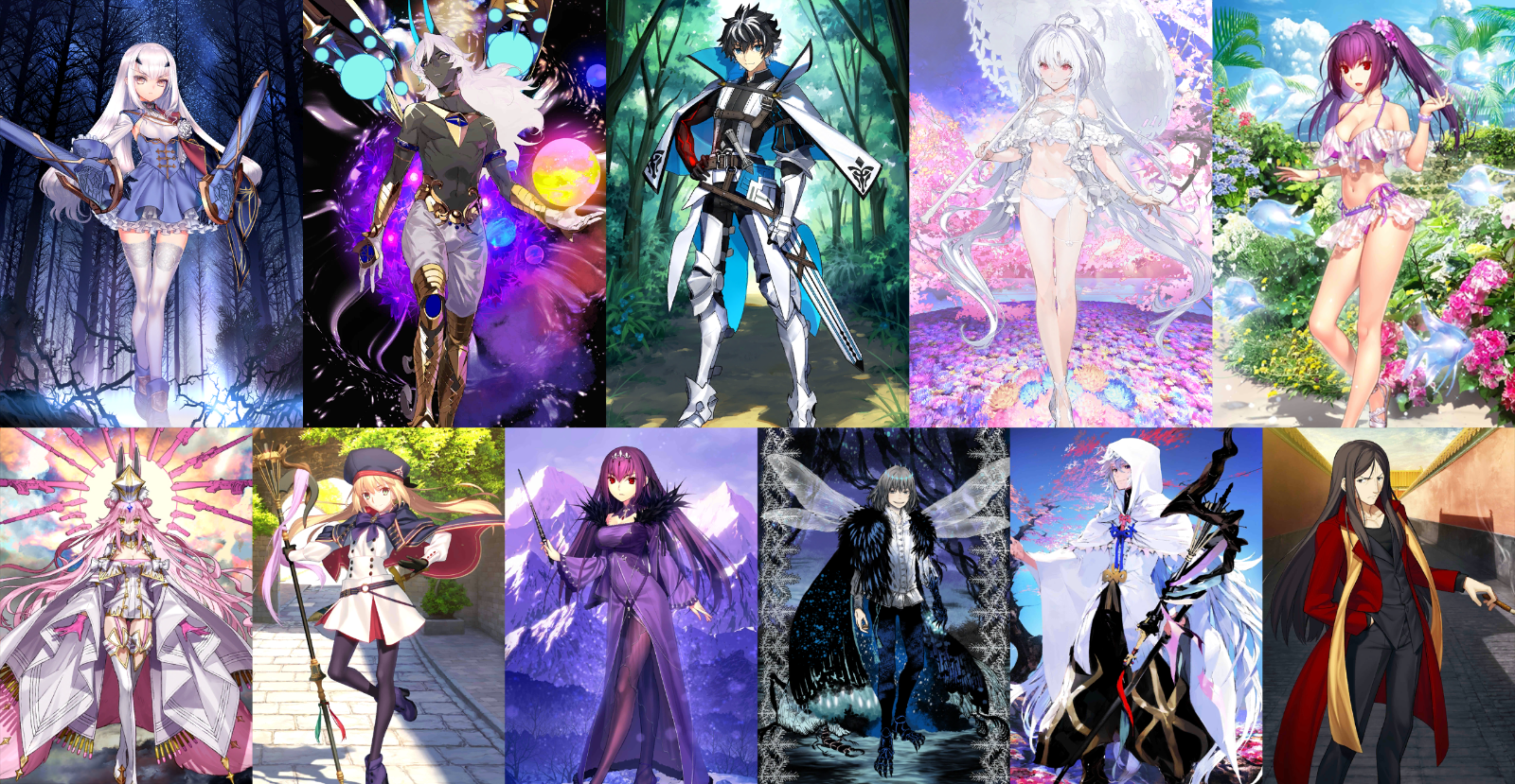 [JP] FGO Fairy Knight Lancelot Melusine Arjuna Castoria Koyanskaya NP2 Skadi Oberon Lady Avalon Fate Grand Order endgame account-Mobile Games Starter