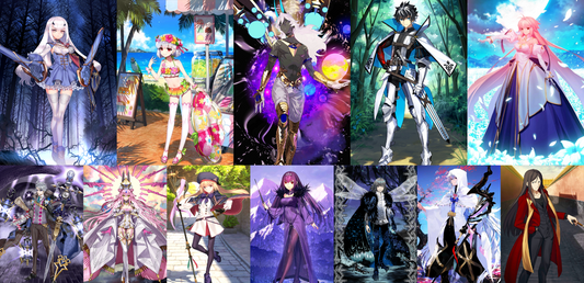 [JP] FGO Fairy Knight Lancelot Melusine Arjuna Charlemagne Kama Arcueid Skadi Castoria Koyanskaya Fate Grand Order endgame account-Mobile Games Starter