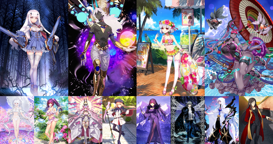 [JP] FGO Fairy Knight Lancelot Melusine Arjuna Ibuki Kama Lady Avalon Castoria Koyanskaya + 1000SQ Fate Grand Order endgame quartz account-Mobile Games Starter