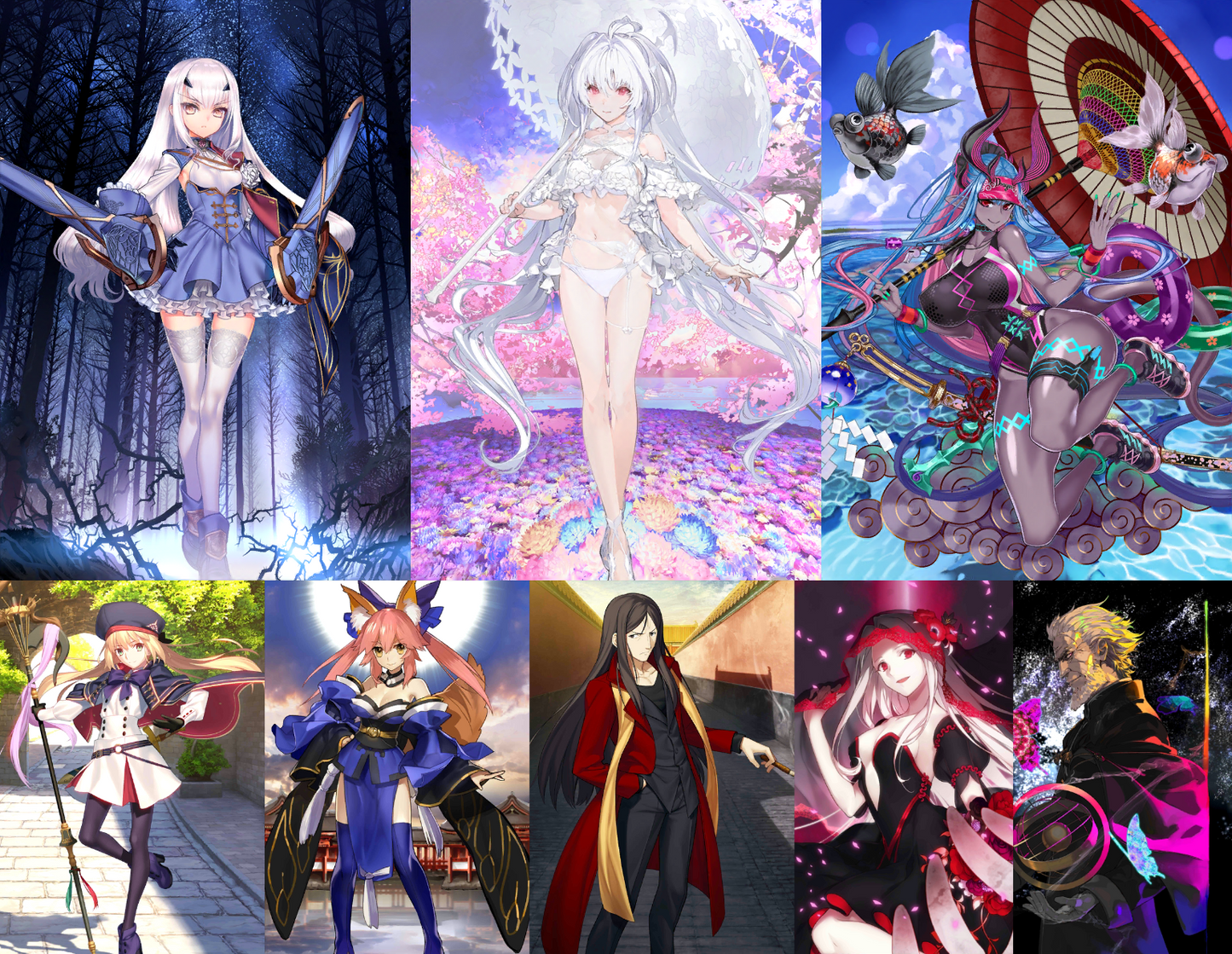 [JP] FGO Fairy Knight Lancelot Melusine Castoria Ibuki Lady Avalon + 2000SQ Fate Grand Order endgame quartz account-Mobile Games Starter