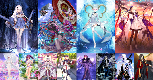 [JP] FGO Fairy Knight Lancelot Melusine Tiamat Larva Ibuki Tonelico Aesc the Savior Koyanskaya Castoria + 1000SQ Fate Grand Order endgame quartz account-Mobile Games Starter