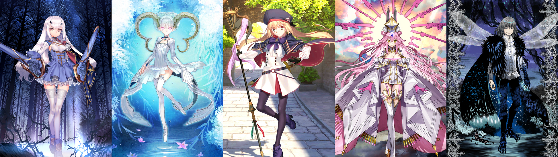 [JP] FGO Fairy Knight Lancelot Melusine Tiamat Larva Koyanskaya Oberon Artoria Caster Castoria + 2-3x5* Fate Grand Order starter account-Mobile Games Starter