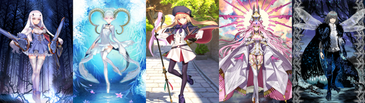 [JP] FGO Fairy Knight Lancelot Melusine Tiamat Larva Koyanskaya Oberon Artoria Caster Castoria + 2-3x5* Fate Grand Order starter account-Mobile Games Starter