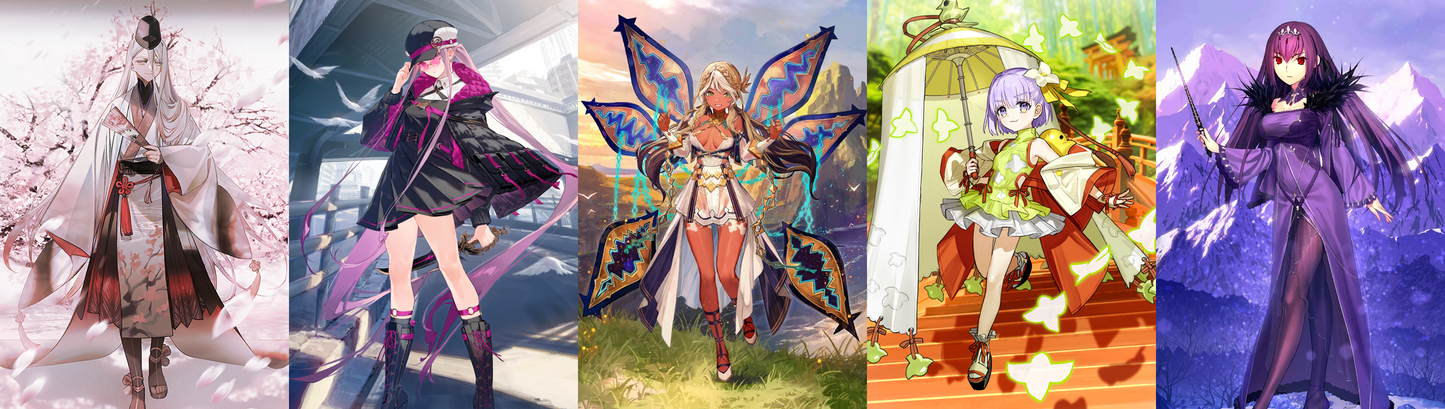 [JP] FGO Hanasaka no Okina Andromeda Medusa Kazuradrop + Skadi Fate Grand Order starter account