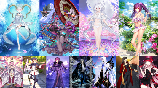 [JP] FGO Ibuki Tiamat Larva Lady Avalon Koyanskaya Castoria Skadi + 1000SQ Fate Grand Order endgame quartz account-Mobile Games Starter