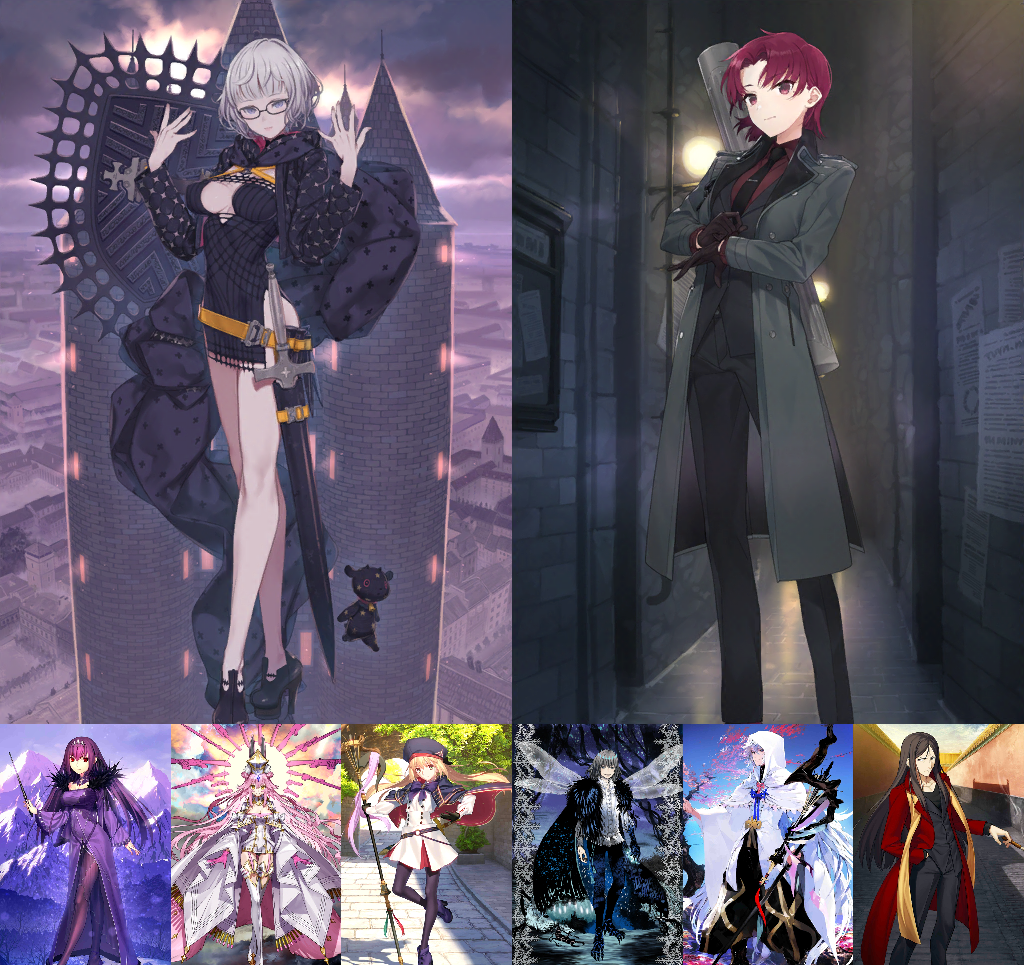 [JP] FGO Jacques Bazett Skadi Koyanskaya Castoria + 1000-1200SQ Fate Grand Order endgame quartz account-Mobile Games Starter