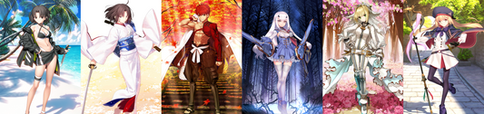 [JP] FGO Jade Rabbit Fairy Knight Lancelot Melusine Artoria Caster Muramasa Shiki Nero + 1000-1200SQ Fate Grand Order double Shiki starter account-Mobile Games Starter