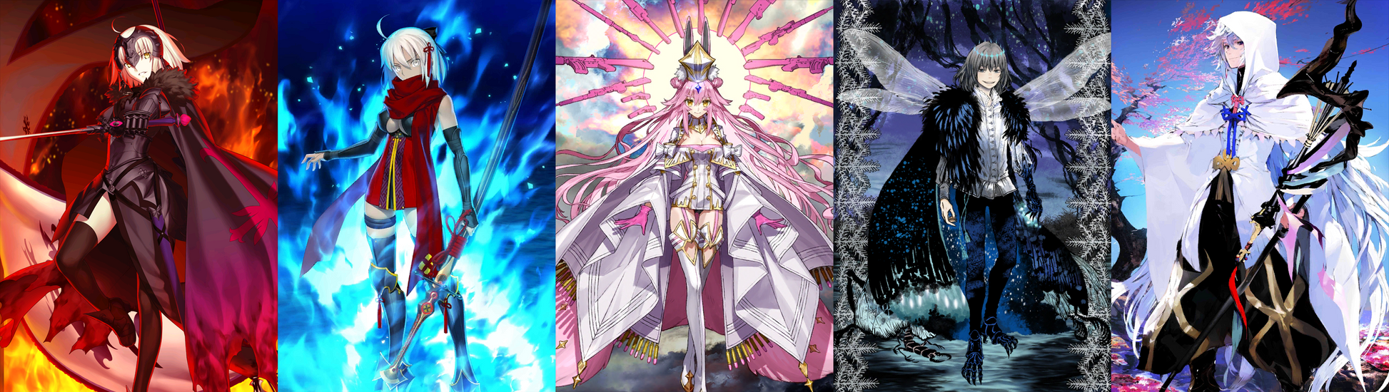 [JP] FGO Jeanne alter Okita + Koyanskaya Oberon Merlin + 2~3x5* Fate Grand Order starter account-Mobile Games Starter