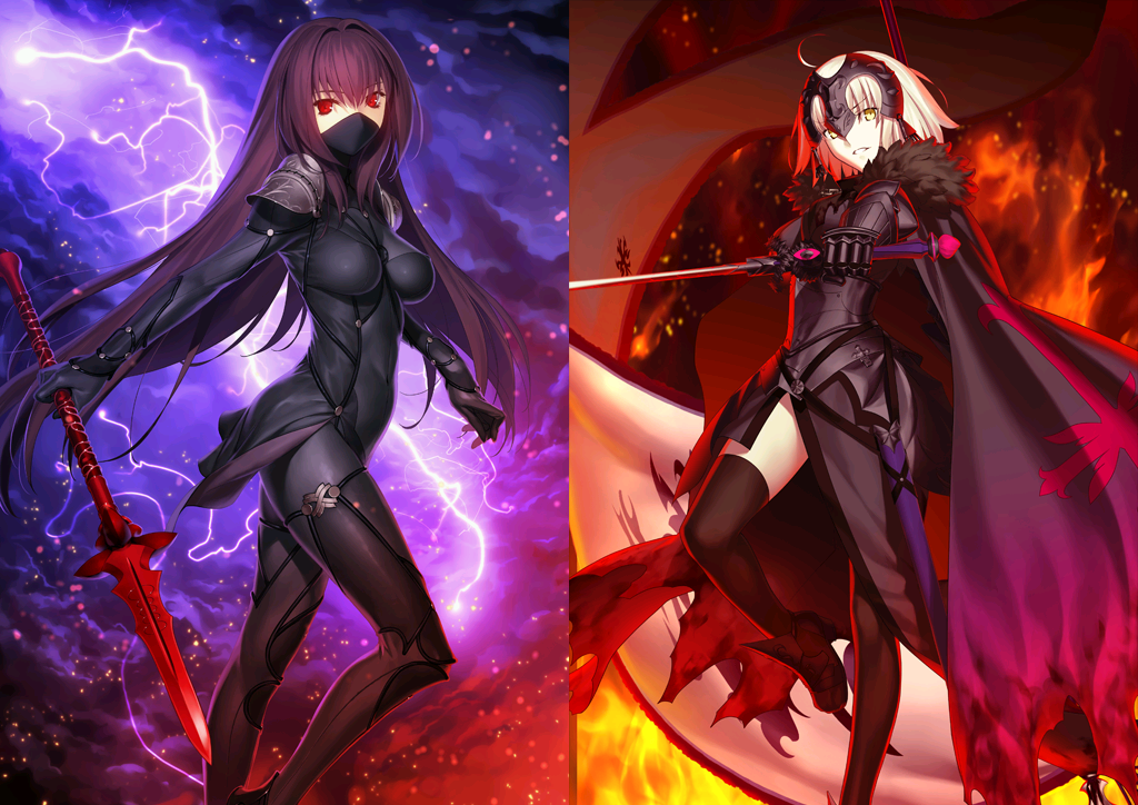 [JP] FGO Jeanne alter + Scathach + 1600-2000SQ Fate Grand Order endgame quartz account-Mobile Games Starter