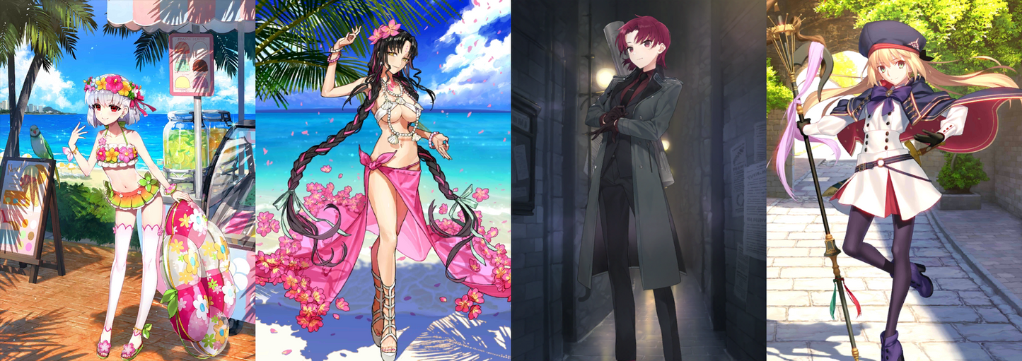 [JP] FGO Kiara Kama(avenger) Bazett + Artoria Caster Castoria + 800-1000SQ Fate Grand Order starter account-Mobile Games Starter