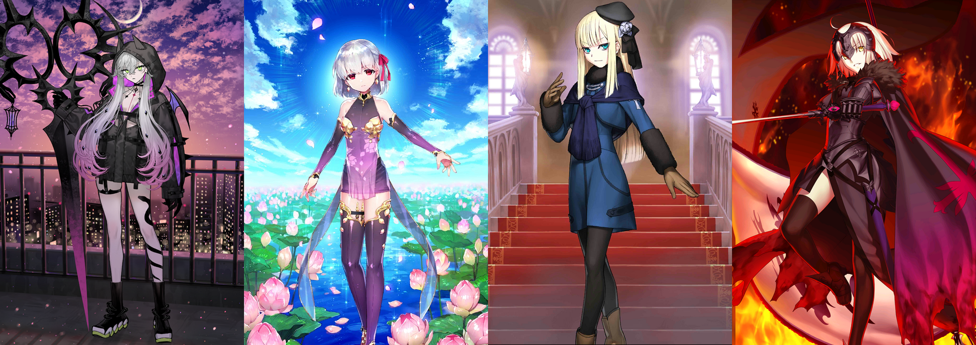 [JP] FGO Lilith + Kama + Reines + Jeanne alter + 900-1000SQ + 1~2x5* Fate Grand Order starter account-Mobile Games Starter