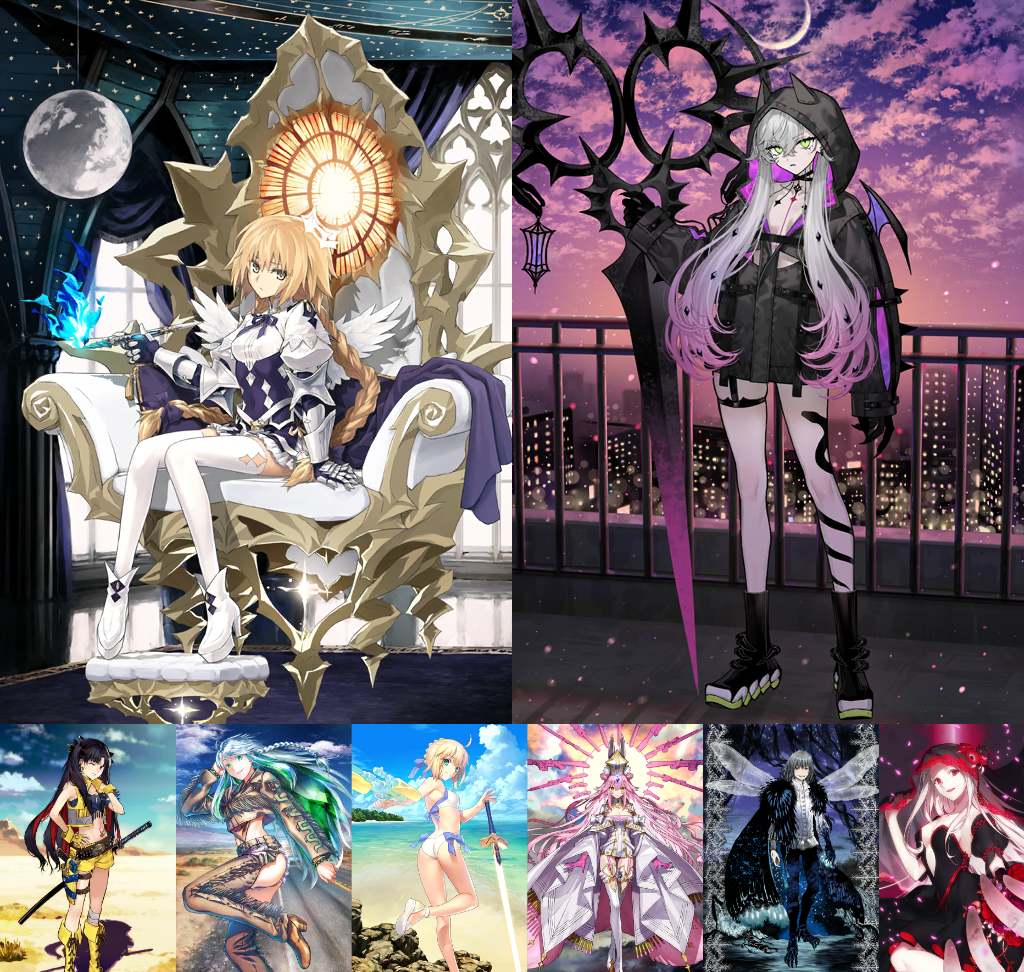 [JP] FGO Lilith Metatron Jeanne Space Ishtar Kukulkan Koyanskaya Oberon Artoria NP2 Fate Grand Order starter account-Mobile Games Starter