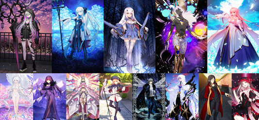 [JP] FGO Lilith Morgan Lancelot Arjuna Arcueid Castoria Koyanskaya Oberon Merlin BG + 1000SQ Fate Grand Order endgame account-Mobile Games Starter