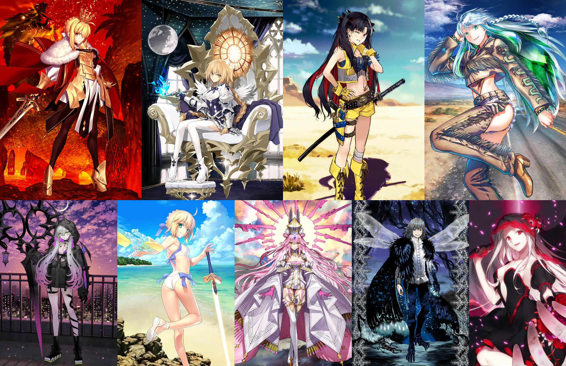 [JP] FGO Lord Logres Lilith Metatron Jeanne Space Ishtar Kukulkan Koyanskaya Oberon Artoria NP2 Fate Grand Order starter account-Mobile Games Starter
