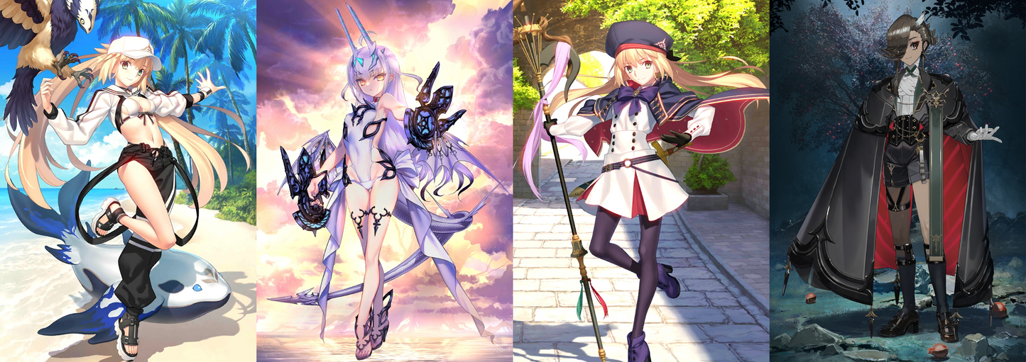 [JP] FGO Melusine ruler + Castoria berserker + Artoria Caster Ascalaphus + 900-1000SQ Fate Grand Order starter account-Mobile Games Starter