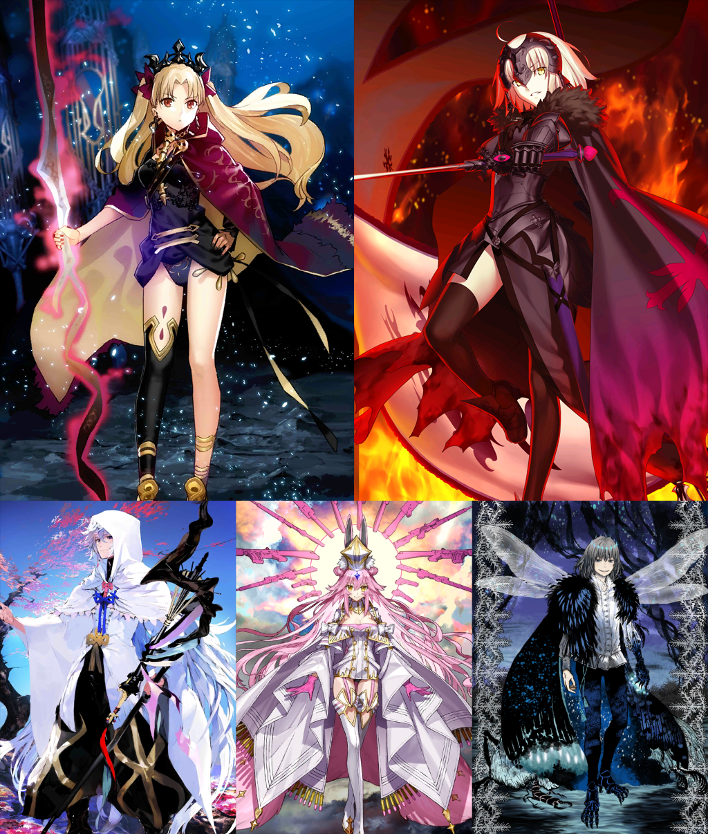 [JP] FGO Merlin Ereshkigal Jeanne Koyanskaya Oberon Fate Grand Order starter account-Mobile Games Starter