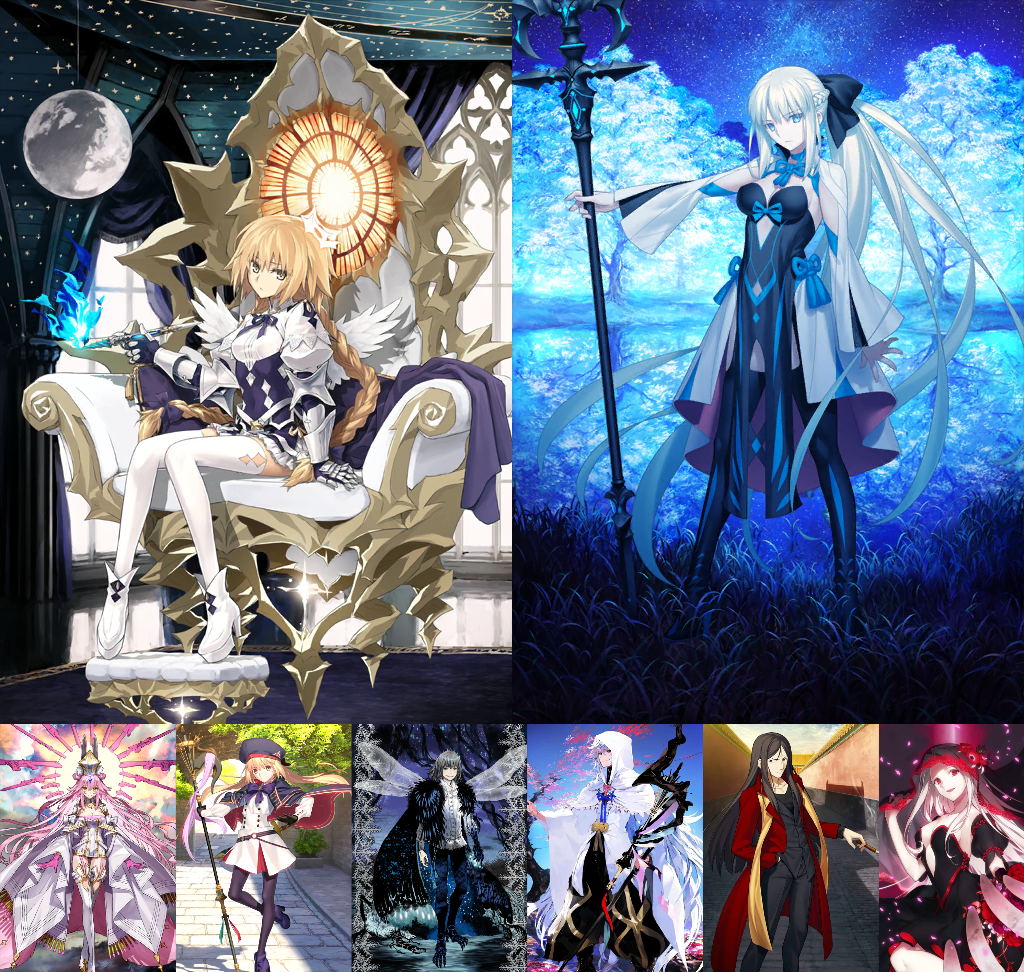 [JP] FGO Metatron Jeanne + Morgan+ Castoria Koyanskaya Oberon Merlin BG + 2000SQ Fate Grand Order endgame account-Mobile Games Starter
