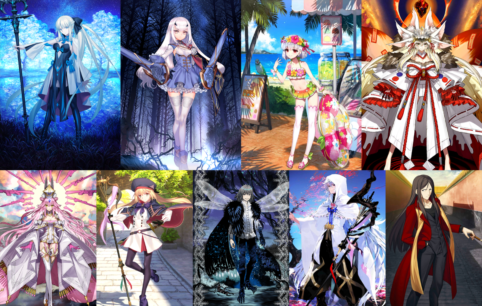 [JP] FGO Morgan Fairy Knight Lancelot Melusine Kama Koyanskaya Darkness Castoria Oberon Fate Grand Order endgame account-Mobile Games Starter