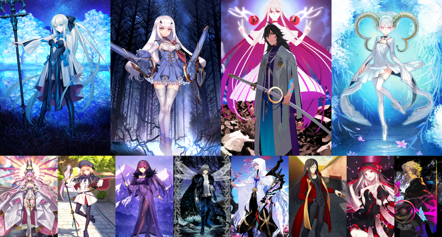 [JP] FGO Morgan Fairy Knight Lancelot Melusine Ryoma Tiamat Larva Koyanskaya Castoria +2000SQ Fate Grand Order endgame quartz account-Mobile Games Starter