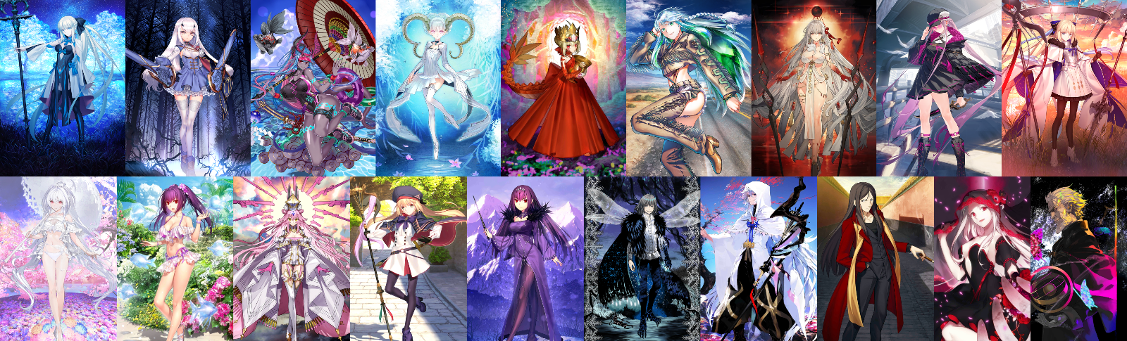 [JP] FGO Morgan Fairy Knight Lancelot Melusine Tiamat Larva Draco Tonelico Aesc the Savior Castoria Koyanskaya Fate Grand Order endgame account-Mobile Games Starter