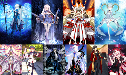 [JP] FGO Morgan Fairy Knight Lancelot Melusine Tiamat Larva Koyanskaya Darkness Castoria + 2000SQ Fate Grand Order endgame quartz account-Mobile Games Starter