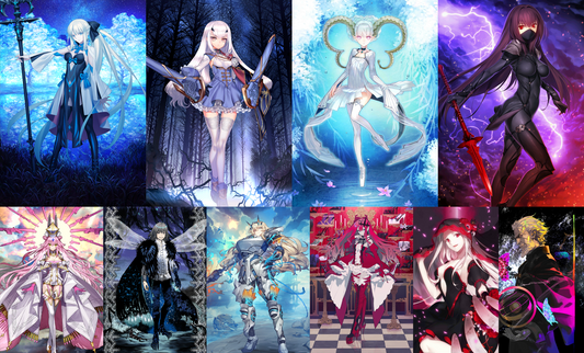 [JP] FGO Morgan Fairy Knight Lancelot Tiamat Larva Scathach Koyanskaya Oberon + 4BG 2Kscope Fate Grand Order starter account-Mobile Games Starter