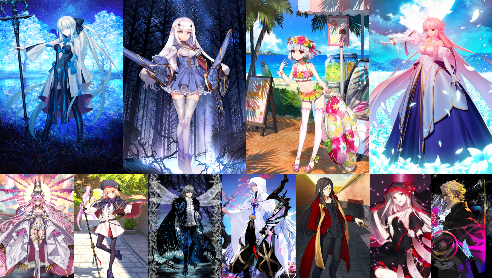 [JP] FGO Morgan Kama Fairy Knight Lancelot Melusine Arcueid Koyanskaya Castoria + 2000SQ Fate Grand Order endgame quartz account-Mobile Games Starter