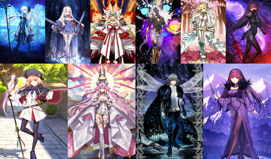 [JP] FGO Morgan Melusine Arjuna alter Darkenss Nero Scathach + Koyanskaya Oberon Artoria Caster Skadi + 1000SQ Fate Grand Order starter account-Mobile Games Starter