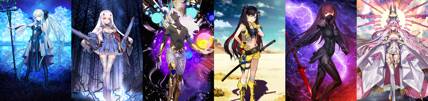 [JP] FGO Morgan Melusine Arjuna alter Space Ishtar Scathach + Koyanskaya + 800-1000SQ Fate Grand Order starter account-Mobile Games Starter