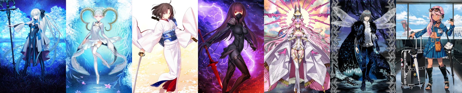 [JP] FGO Morgan Tiamat Larva Scathach Shiki Koyanskaya Oberon Chloe Fate Grand Order starter account-Mobile Games Starter