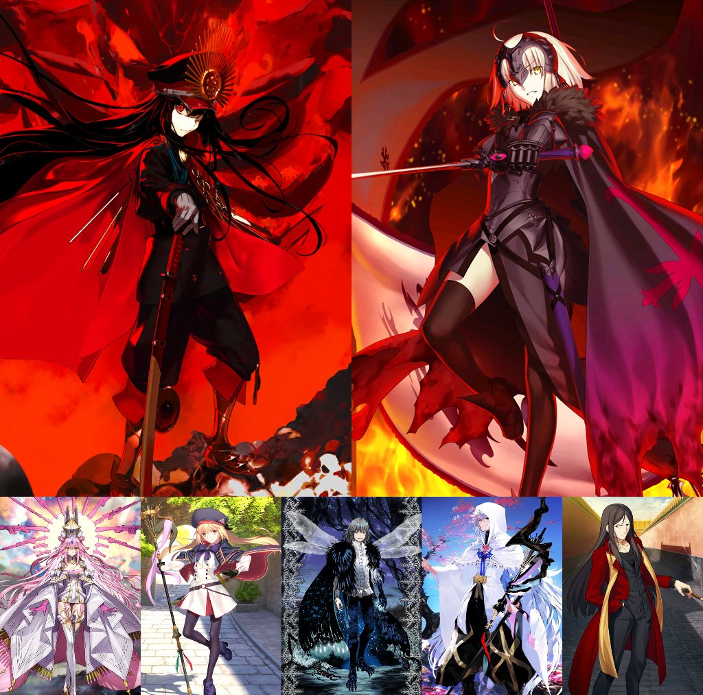 [JP] FGO Nobunaga Jeanne alter Koyanskaya Castoria Oberon + 1000SQ Fate Grand Order endgame quartz account-Mobile Games Starter