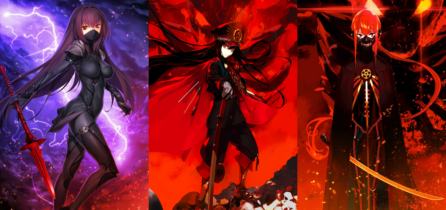 [JP] FGO Nobunaga(Avenger) Nobukatsu Scathach +900-1000SQ Fate Grand Order starter account-Mobile Games Starter