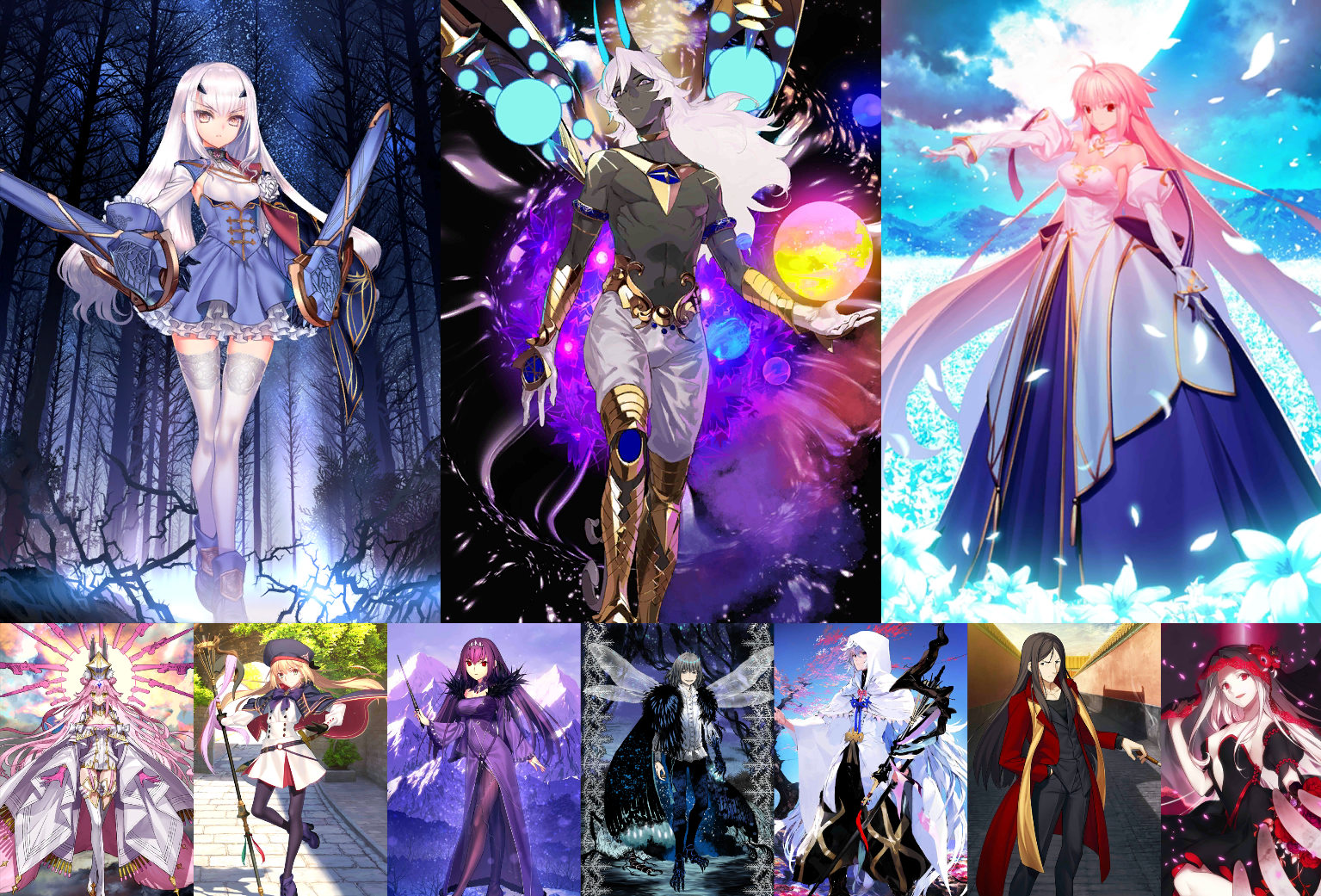 [JP] FGO NP2 Arcueid + Fairy Knight Lancelot Melusine Castoria Koyanskaya Skadi Arjuna Fate Grand Order endgame account-Mobile Games Starter