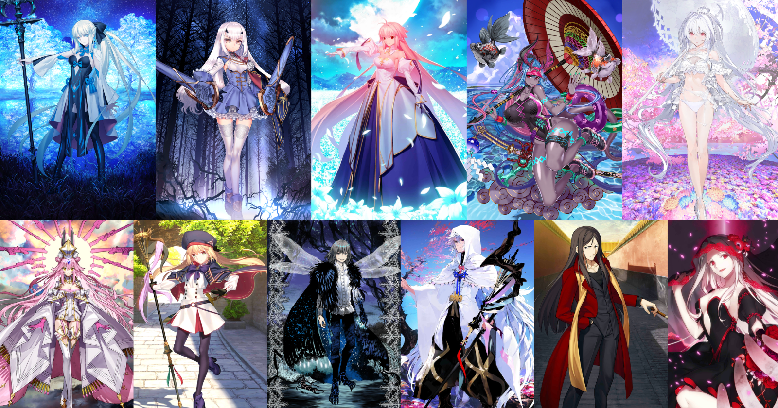 [JP] FGO NP2 Arcueid +Morgan Fairy Knight Lancelot Melusine Ibuki Castoria Koyanskaya Lady Avalon Fate Grand Order endgame account-Mobile Games Starter