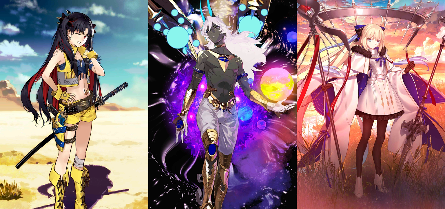 [JP] FGO NP2 Arjuna alter + Space Ishtar Tonelico Aesc the Savior + 4000~4200SQ Fate Grand Order endgame quartz account-Mobile Games Starter