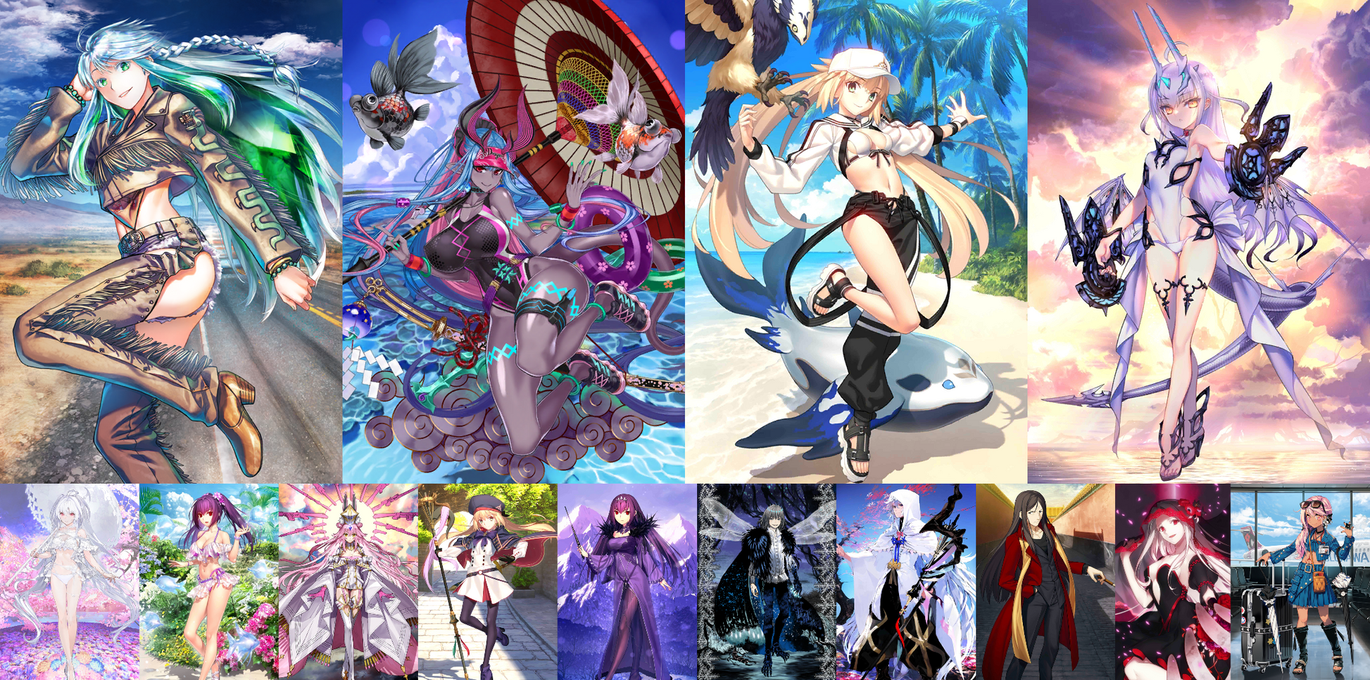 [JP] FGO NP2 Kukulkan + Castoria Melusine Ibuki Koyanskaya Castoria Skadi Lady Avalon++ Fate Grand Order endgame account-Mobile Games Starter