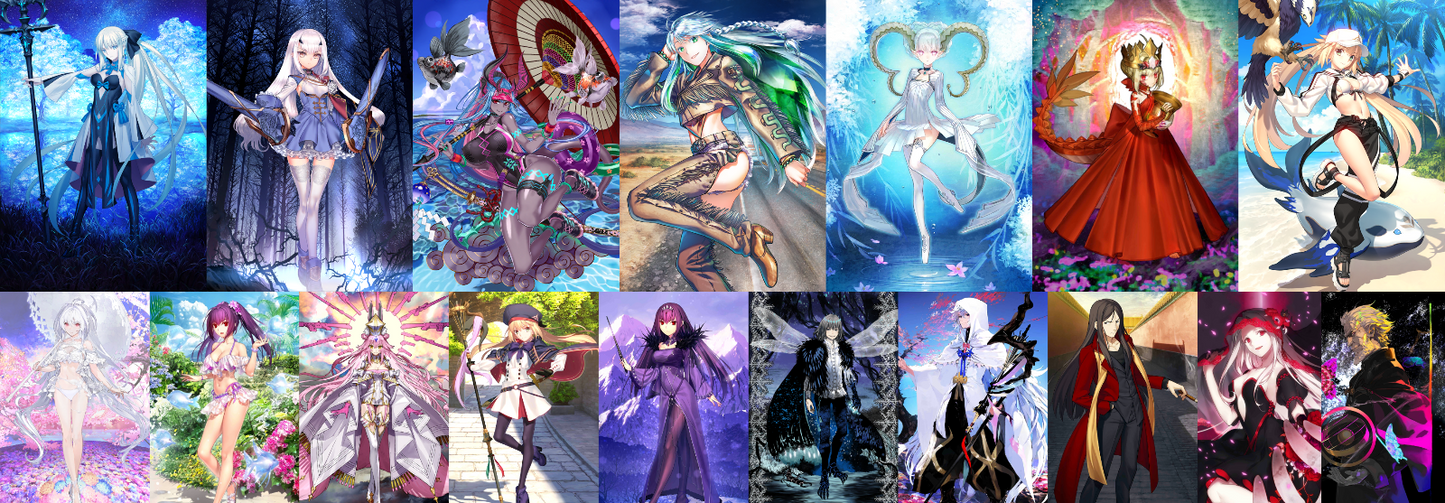 [JP] FGO NP2 Kukulkan +Morgan Fairy Knight Lancelot Melusine Tiamat Larva Draco Castoria Koyanskaya Fate Grand Order endgame account-Mobile Games Starter