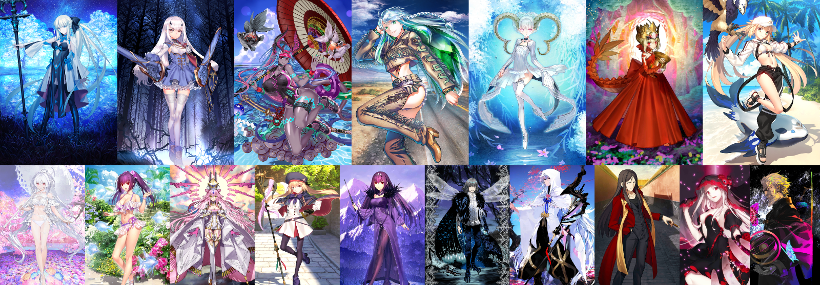 [JP] FGO NP2 Kukulkan +Morgan Fairy Knight Lancelot Melusine Tiamat Larva Draco Castoria Koyanskaya Fate Grand Order endgame account-Mobile Games Starter