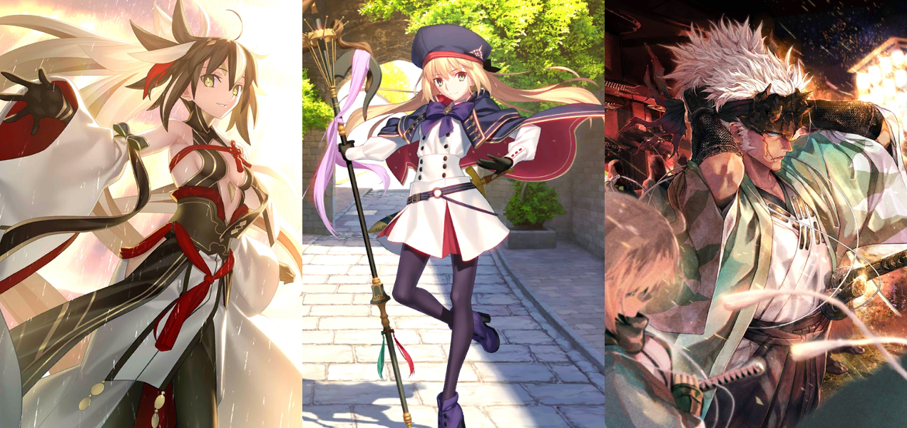 [JP] FGO NP4 Uesugi Kenshin + Artoria caster + 5Nagakura Shinpachi Fate Grand Order starter account-Mobile Games Starter
