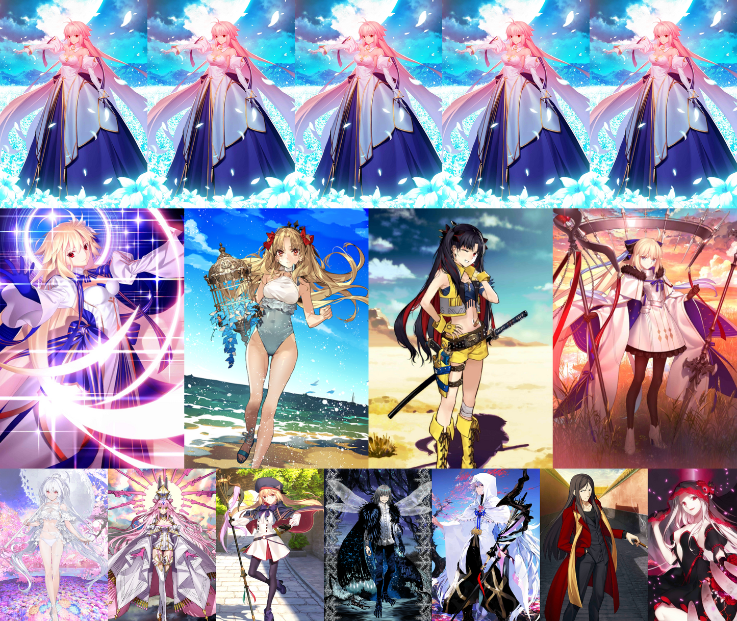 [JP] FGO NP5 Arcueid +Tonelico Space Ereshkigal Space Ishtar Lady Avalon Castoria Koyanskaya Oberon BG Fate Grand Order endgame account-Mobile Games Starter