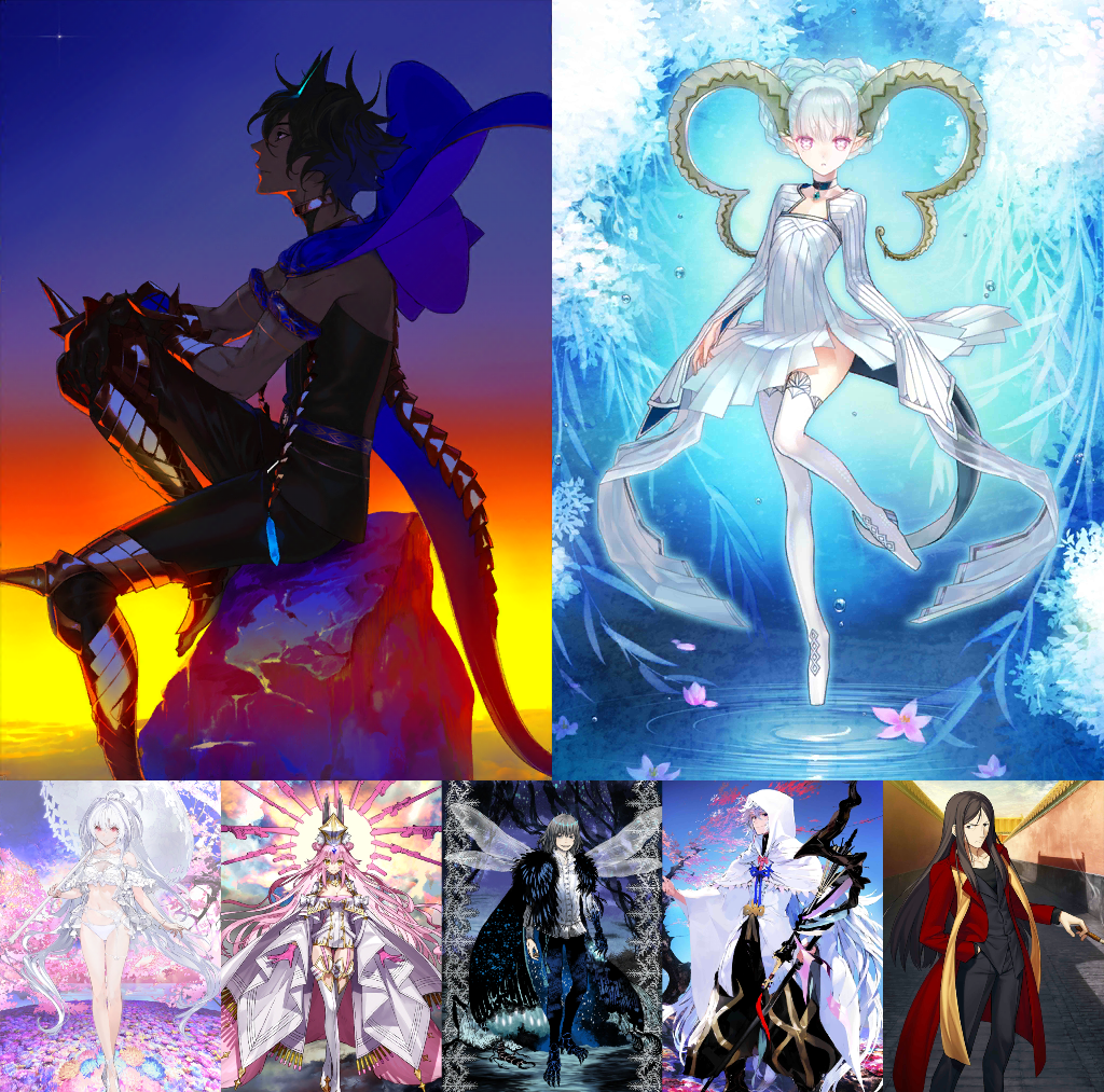 [JP] FGO NP5 Arjuna alter + Tiamat Larva Lady Avalon Koyanskaya Oberon Fate Grand Order endgame account-Mobile Games Starter