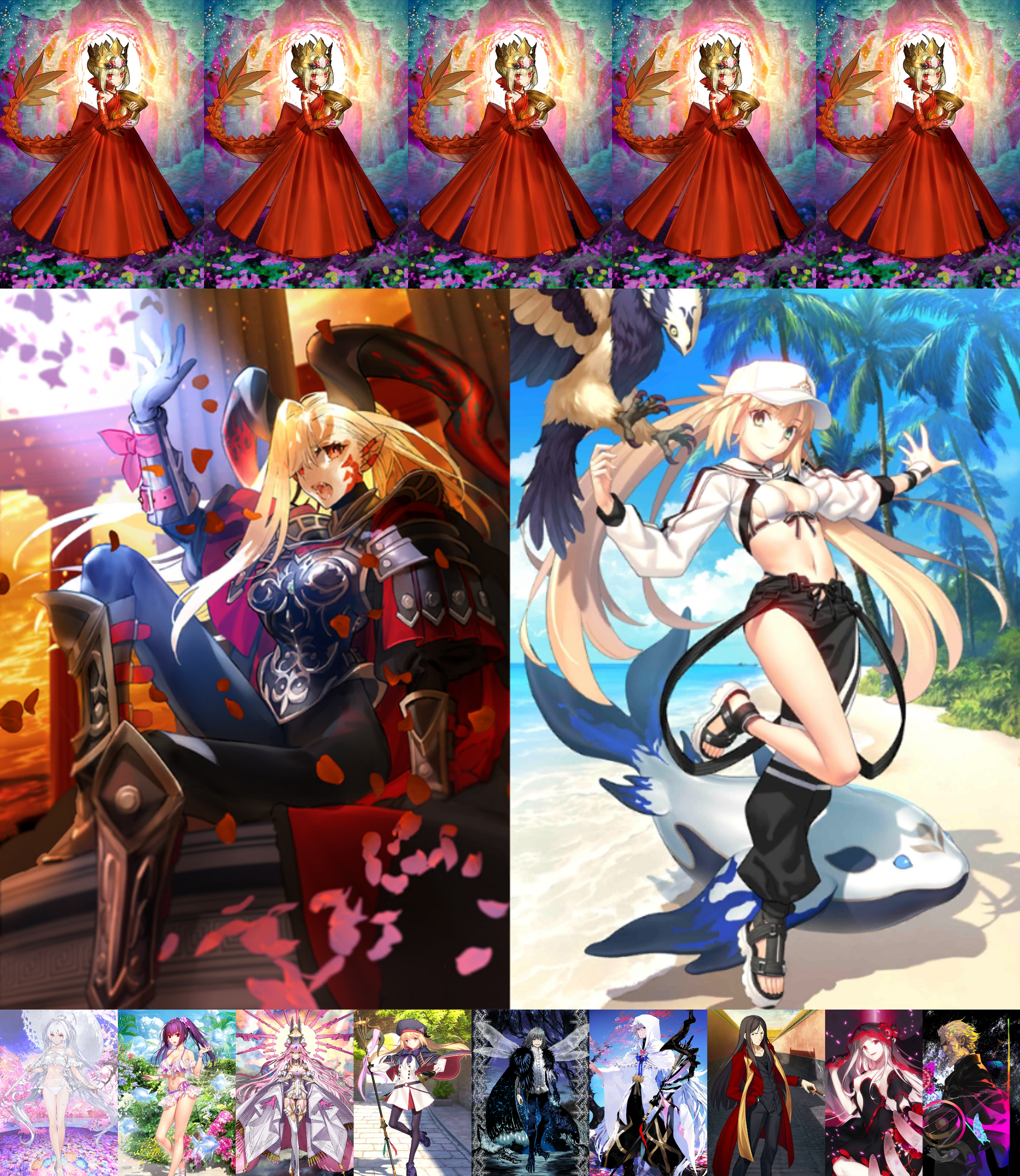 [JP] FGO NP5 Draco + Castoria berserker Lady Avalon Koyanskaya Skadi Oberon Fate Grand Order endgame account-Mobile Games Starter