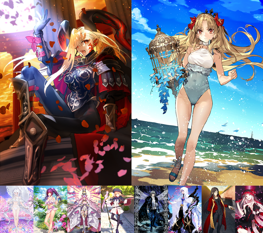 [JP] FGO NP5 Draco + Space Ereshkigal Lady Avalon Koyanskaya Castoria Oberon++ Fate Grand Order endgame account-Mobile Games Starter