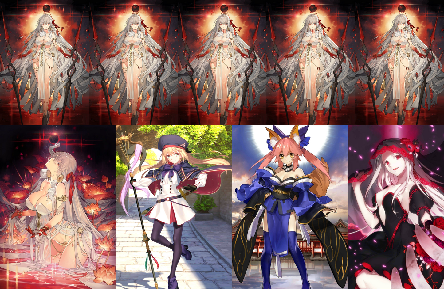 [JP] FGO NP5 Durga /Kali + Artoria Caster Castoria Tamamo BG + 1~4x5* Fate Grand Order starter account-Mobile Games Starter